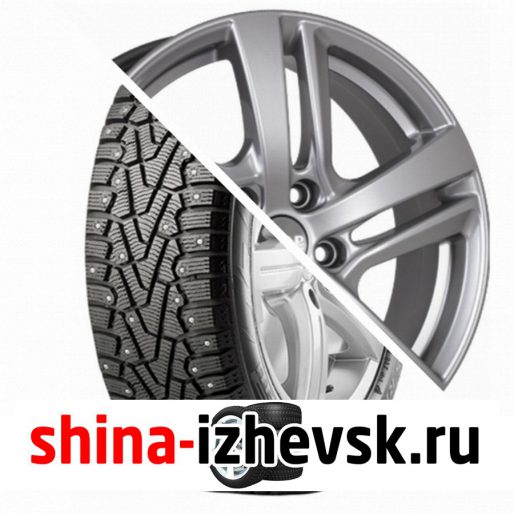 Колесо в сборе Pirelli Winter Ice Zero 225/60 R17 T 103 + СКАД Сеул 6.5xR17 5×114.3 ET48 DIA67.1 Серебристый в Ижевске